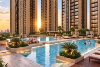 Swimming Pool at Lodha Hopefarm Whitefield